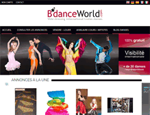 Tablet Screenshot of bdanceworld.com